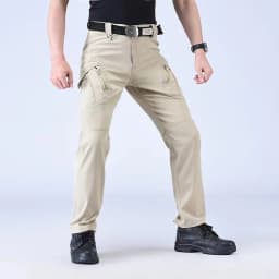 Men Tactical Elastic Pants Spring Autumn City Cargo Trousers Military Combat Hiking Camping Climbing Quick Dry Casual Sportswear