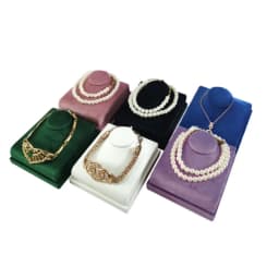 Mini Neck Portrait Model Jewelry Rack Pendant Necklace Showing Stand Jewelry Display Props for Jewelry Store Window Counter