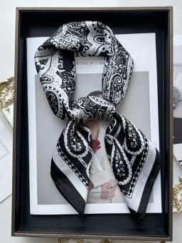 Luxury Print Imitation Silk Square Scarf Women Spring Neck Tie Shawl Wraps Female Hair Hand Wrist Headkerchief Hijab Bandana
