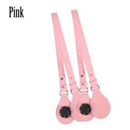 TANQU Bidirectional Adjustable Length Flat Leather Belt Handle with Drops for Obag Basket Bucket City Chic Women Handbag O Bag