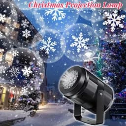 LED USB Snowflake Projector Holiday Outdoor Lamp Christmas Light Projection New Year Party Snow Spotlight