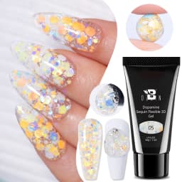 AWStorG Hema Free Poly Nail Gel 30ML Acrylic Gel Finger Extension Transparent Nail Art Extension Quick Building Soak Off UV