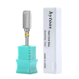 HYTOOS 13mm Barrel Carbide Nail Drill Bits Dust Proof Nail Bit 3/32 Right-handed Electric Manicure Efile Remove Acrylic Gel Tool