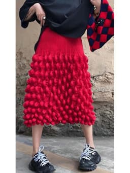 Miyake Fold 2025 Summer New Women's Bubble Skirt Korean Fashion Designer Loose Street Wear Half Body Skirt