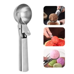 Stainless Steel Ice Cream Scoop Multi Functional Fruit Ball Spoon Kitchen Dessert Scooping Tool