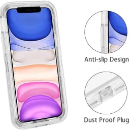 3 IN1 For iPhone 17e 16e 15 14 16PLUS 11 12 13 18 17 Pro MAX MINI Air Heavy Duty Hybrid Rugged Shockproof Armor Hard Phone Cover