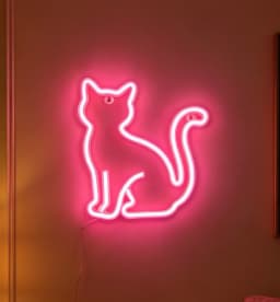 Cute Cat Bedroom Ambient Light, Wall Decoration, Night Light, Holiday Gift, Cute Animal-Themed Ambient Decorative Light, USB or 3*Aa Battery Powered (Batteries Not Included in Shipping)