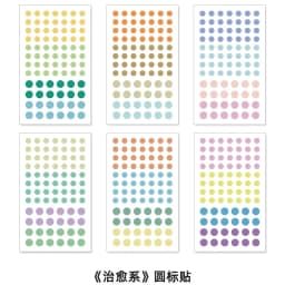 8 Sheets Morandi Color Index Stickers Self Adhesive Categorized Label Tag Marker Paper for Diary Agenda Planner Writable Sticker