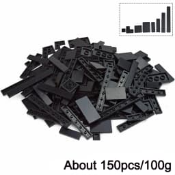 1x1 1x2 1x6 2x2 2x4 Bulk Mixed Smooth Building Blocks 11Color 150Pcs Creative City Thin Bricks Model Compatible Educational Toy
