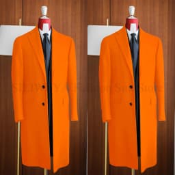 Simple Classic England Style Cotton Overcoat Men Thick Custom Made Single Breasted Pocket Coat Casual Winter Warm Jacket