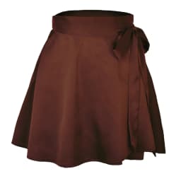 Elegant Stylish Summer Solid Color Midi Skirt High Waist Fashion One Piece Tie Short Skirt Chiffon Satin Wrap Sexy Mini Skirt