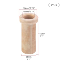 1kg 2kg 3kg Quartz Ceramic Crucible Cupel Bowl for Melting Gold Silver Copper Scrap Metal Casting Goldsmith Tool
