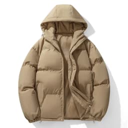 Men Hong Kong Style Hooded Bread Coat Men Oversize Loose Down Cotton Outfit Men Thick Cold Resistant Youth Winter Hooded Parkas