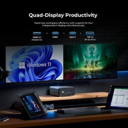 GMKtec K15 Mini PC Intel Core Ultra5 125U AI Barebone NO RAM NO SSD NO OS Support DDR5 NPU WIFI6E BT5.2 Desktop Gaming Computer