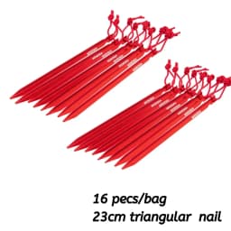 Widesea Camping 16pc/set Tent Pegs Stakes Nails for Hard Snow Floor Outdoor Accessorie Shelter Equipment Supplies Hiking Tourist
