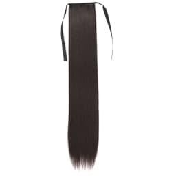 WIGSIN Synthetic 32Inch Long Straight Drawstring Ponytail Clip in Hair Extension Black Blonde Hairpiece for Women
