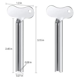Stainless Steel Toothpaste Tube Squeezers Metal Key Toothpaste Squeezers for Bathroom Hair Dye Cosmetic Tubes Squeezer