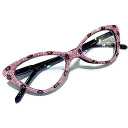 mincl Cat Eye Crystal Rhinestone Reading Glasses for Women Sparkling Eyewear Frames Female Trendy bling Diamond Reader NX