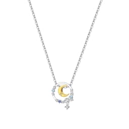 2026 Original 925 Sterling Silver Planet Necklace Love Heart Zircon Inlaid Romantic Fashion Fine Jewelry Party Gifts for Women