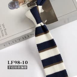 Striped Knitted Neckties For Men Narrow Retro Knitting Neck Tie Korean Style Casual Cravat Shirts Accessories Suit Neckwear