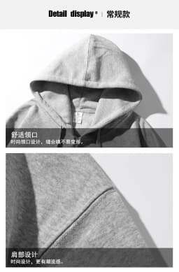 DIY Custom Logo Black Hooded Sweatshirt Pure Cotton Long-Sleeved Pullover Casual Top for Men And Women Autumn Winter Fashion