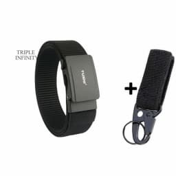 New Metal Automatic Buckle Nylon Tactical Belts For Men Adjustable Trousers Waistband Outdoor 3.8cm Width Sports Belt Quick Dry