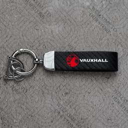 For Vauxhall Logo Meriva Vectra VXR Astra Insignia GTC Vivaro Junior Car Carbon Fiber Leather Car KeyChain Custom Key Rings Gift
