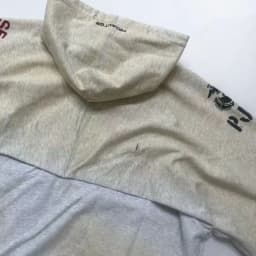 Grailz Project G/R Vintage Distressed Fade-Washed Vintage-Look Zipper Hoodie Oversized High-Street Deconstructed Sweatshirt