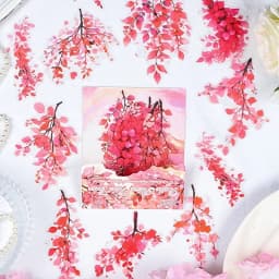 20/120 pcs Plants Flowers Leaf PET Sticker pack Scrapbooking Collage Junk Journal Planner Hand account Decor Stationery Stickers