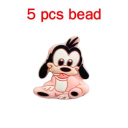 5pcs Silicone Cartoon Beads Pacifier Chain Baby DIY Care Nipple Chain Fittings