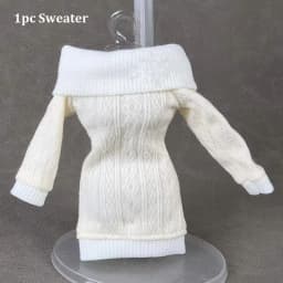 Handmade Doll Knitted Sweater Multicolored Mini 30cm Dolls Casual Dress Kids DIY Gift Toys Doll Accessories Tops for 1/6 Doll