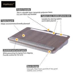 MUMUCC Student Dormitory Writing Desk Laptop Computer Desk Office Furniture Bed Table Folding Table Soft Bottom Cushion Table