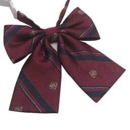 Polyester JK Necktie Simple Plaid Neckwear Striped Neck Tie Clothes Accessories Cravat Uniform Bow Tie Women Men