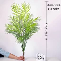 125CM Artificial Plants Large Palm Trees Green Realistic Tropical Fake Trees Indoor And Outdoor Shrubs Home Room Decoration