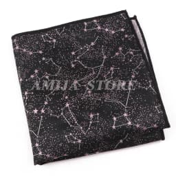 High Grade Handkerchief Man Jacquard Water Ripples Constellation Paisley Christmas's Day Party Pocket Square Handkerchiefs Suit