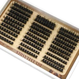 30rows Lash Clusters DIY Spiky Cluster Lashes Mixed Styles Fluffy Volume Clusters Lashes Fluffy Individual Eyelashes Extension