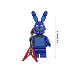 Cute Cartoon Game Figure Bricks Freddy Bonnie Chica Miniatures Kawaii Bonnie Bear Desktop Ornament Birthday Party Favors Gift