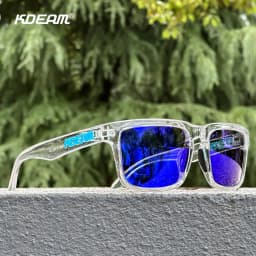 KDEAM Unisex Square Sunglasses Polarized Flash With Stylish Mirrored Pink Sun Glasses New Colors KD332
