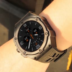 Luxury Modification Kit for Samsung Galaxy Watch 8 Ultra 2025 Carbon Case Rubber Strap for Galaxy Watch 7 Ultra 47mm Accessorie