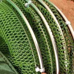 Stainless Steel Fish Net Fish Trap Fish Mouth Protection Cloth Live Fishing Cage Basket Outdoor Carp Fishing Tools