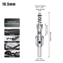 1pc 12-160mm TCT Carbide Hole Saw Drill Bit Hole Saw Cutter For Stainless Steel Metal Alloy Drilling