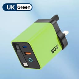 80W Fast Charging USB C Charger With Magnetic Retractable Cable Quick Charge Phone Charger Adapter For iphone 16 15 Samsung