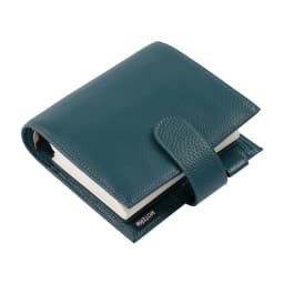 Moterm Luxe 2.0 Series Pocket Size Planner Pebbled Grain Leather A7 Notebook with 30MM Ring Mini Agenda Organizer Diary Notepad