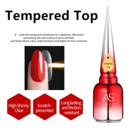 AS Rubber Base Coat UV Gel Colorful Gel Nail Polish Semi Permanent Tempered Top Coat UV LED Nail Art Manicure Nail Varnish