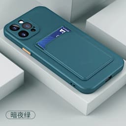 Candy Color Card Slot Wallet Pocket Silicone Case For iPhone 17 Air 16e 16 15 14 Pro Max Plus Soft Silicone Phone Cover