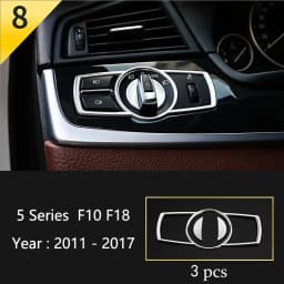 Car Styling Console Multimedia AC CD Panel Decoration Frame Cover Trim Strip Sticker For BMW 5 Series F10 F11 F18 Accessories