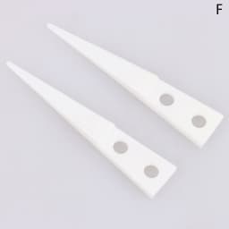 2pcs Insulated Straight Curved Tip Anti-static Ceramic Tweezers Electronic Industrial Ceramic Tweezers For Industry