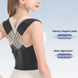 AOLIKES New Back Posture Corrector Brace for Women Men Breathable Back Posture Correction Back Support Belt Adjustable Shoulder