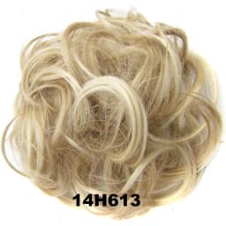 Zolin Synthetic Messy Curly Hair Bun Scrunchie Chignon Donut Elastic Rope Rubber Band Hair Bun Pad Updos Hairpiece