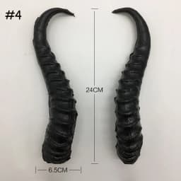 Anime Black Simulation Plastic Goat DIY Cosplay Headband Sheep horn Artificial Christmas Costume